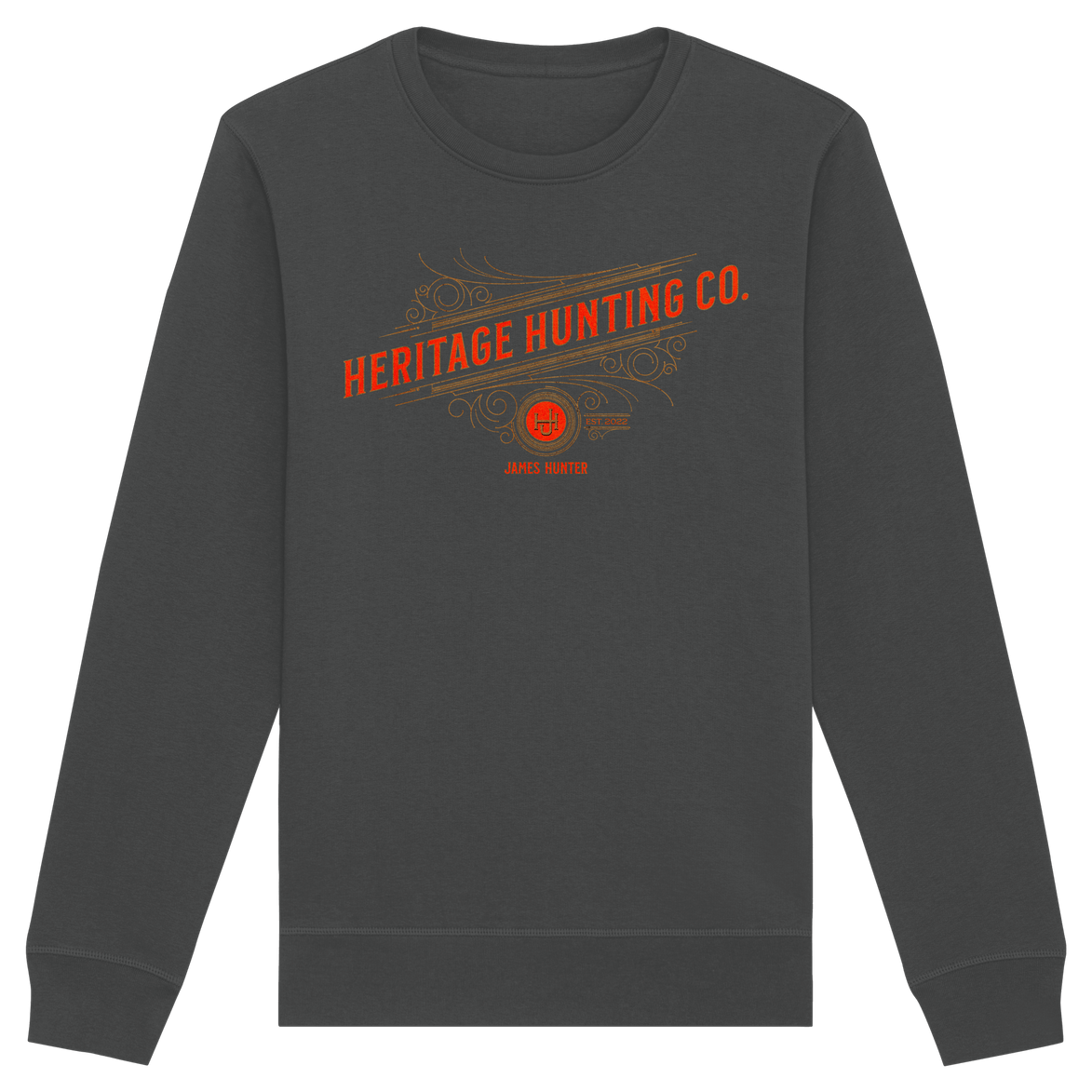 James Hunter - Nature and Beyond Sweatshirts Anthracite / XS Heritage Hunting Co. - Organic Basic Unisex Sweatshirt