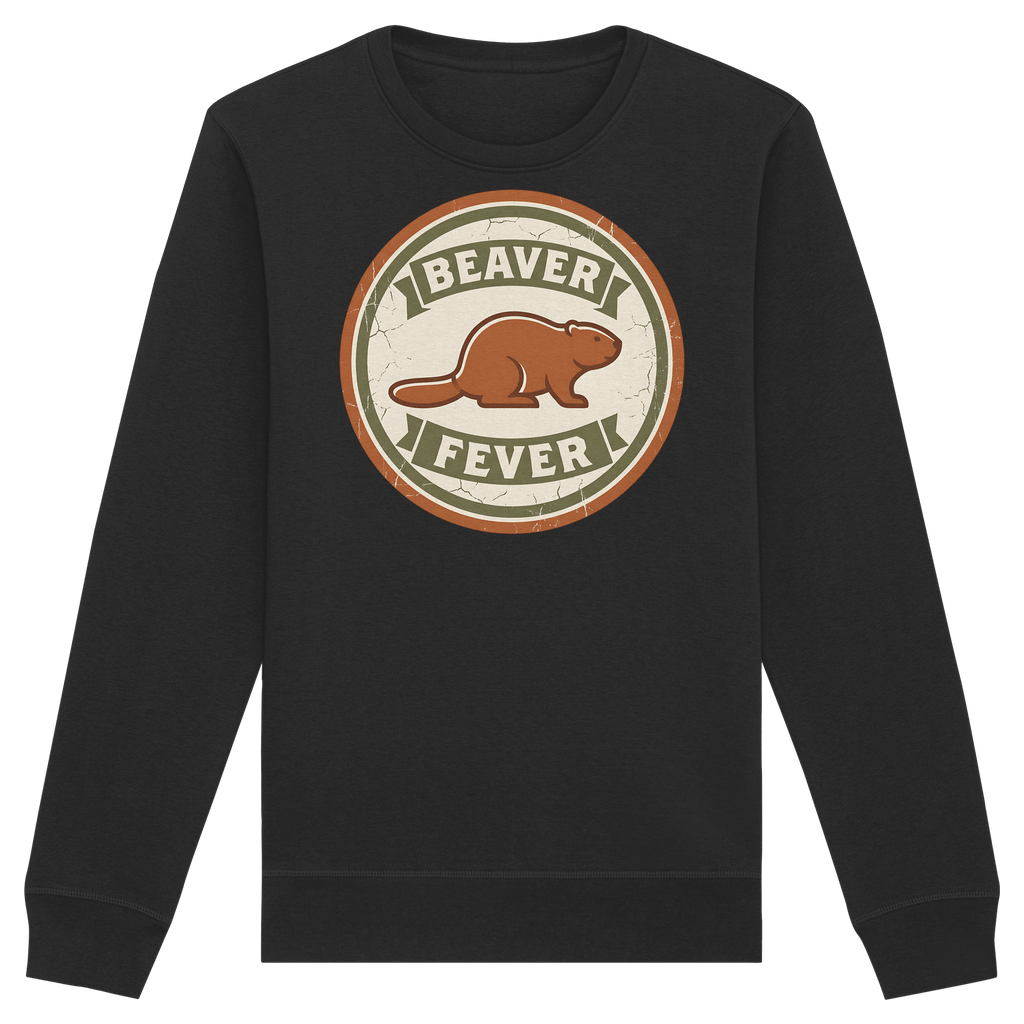 James Hunter - Nature and Beyond Sweatshirts Black / XS Beaver Fever - Organic Basic Unisex Sweatshirt