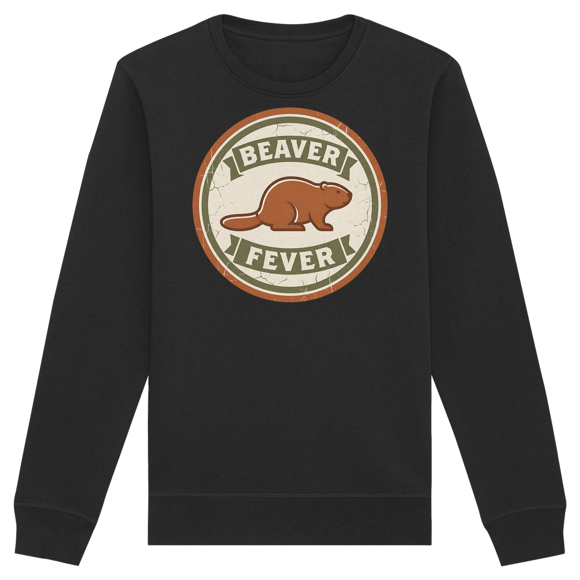 James Hunter - Nature and Beyond Sweatshirts Black / XS Beaver Fever - Organic Basic Unisex Sweatshirt