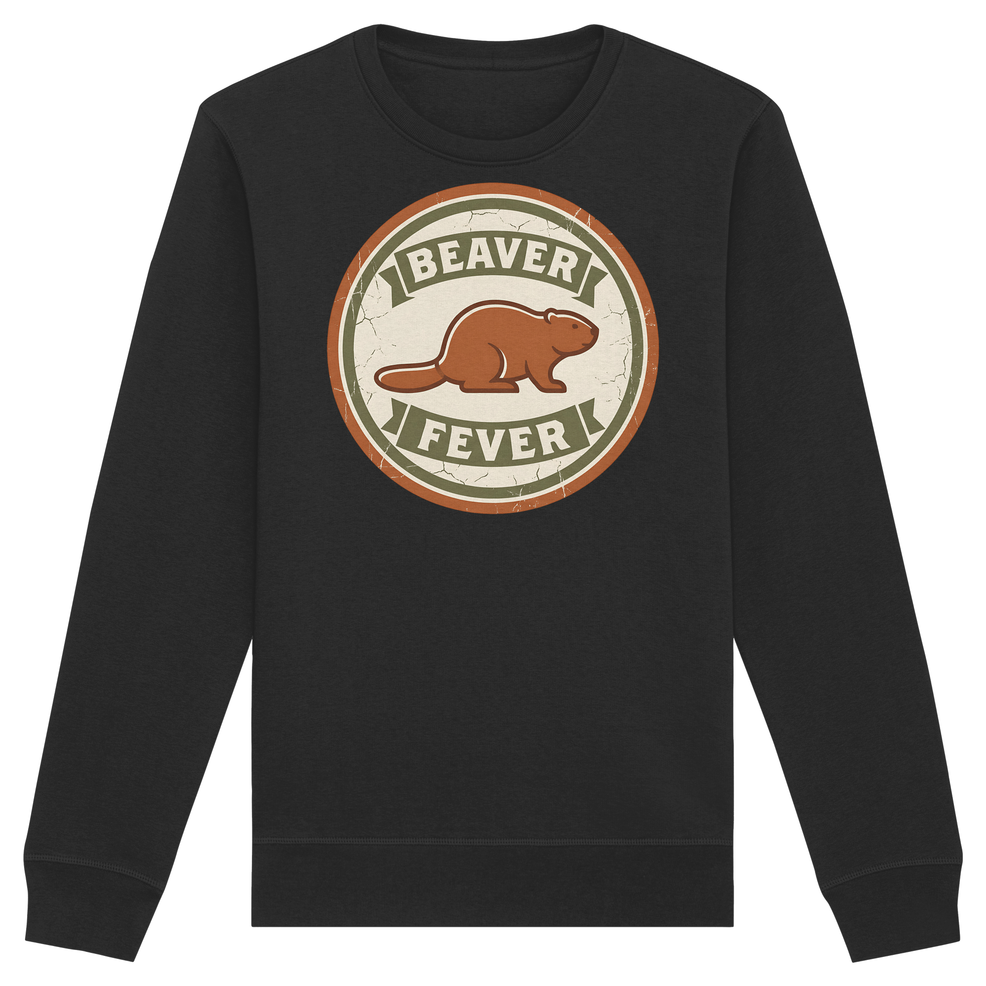 James Hunter - Nature and Beyond Sweatshirts Black / XS Beaver Fever - Organic Basic Unisex Sweatshirt