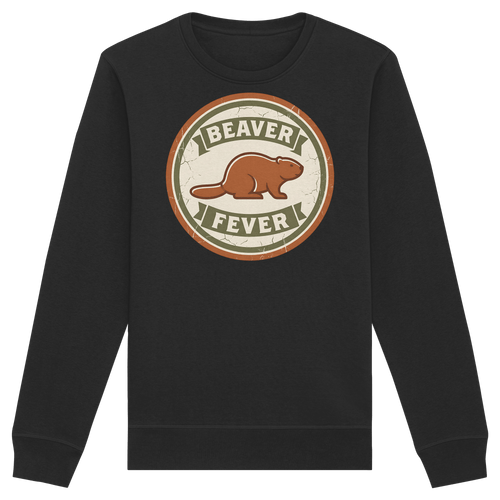 James Hunter - Nature and Beyond Sweatshirts Black / XS Beaver Fever - Organic Basic Unisex Sweatshirt