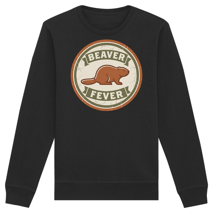 James Hunter - Nature and Beyond Sweatshirts Black / XS Beaver Fever - Organic Basic Unisex Sweatshirt