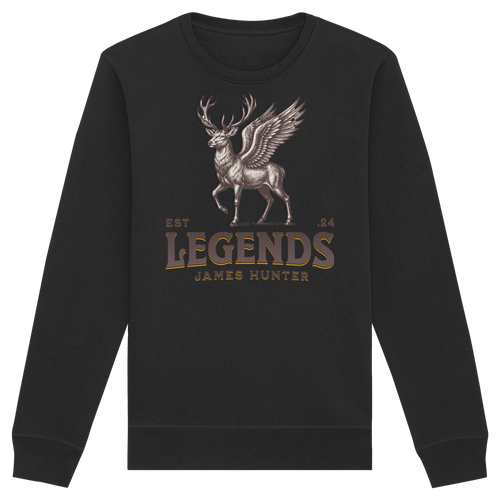 James Hunter - Nature and Beyond Sweatshirts Black / XS Deer Legends - Organic Basic Unisex Sweatshirt