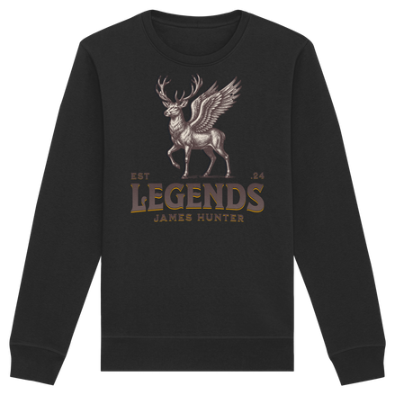 James Hunter - Nature and Beyond Sweatshirts Black / XS Deer Legends - Organic Basic Unisex Sweatshirt