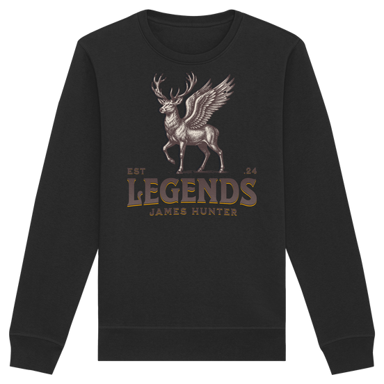 James Hunter - Nature and Beyond Sweatshirts Black / XS Deer Legends - Organic Basic Unisex Sweatshirt