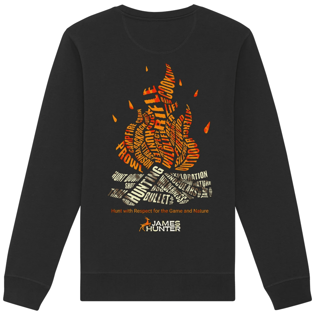 Fire & Words - Organic Basic Unisex Sweatshirt - James Hunter - Nature and Beyond