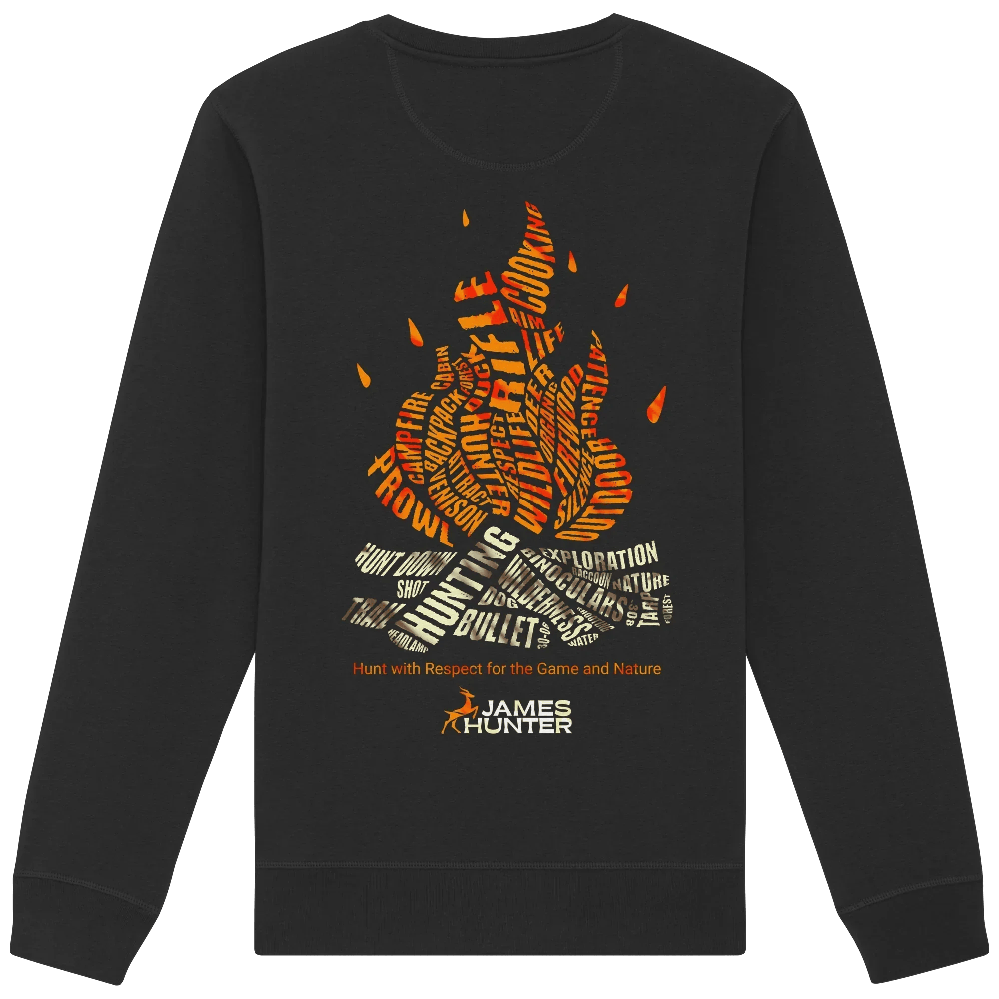 Fire & Words - Organic Basic Unisex Sweatshirt - James Hunter - Nature and Beyond