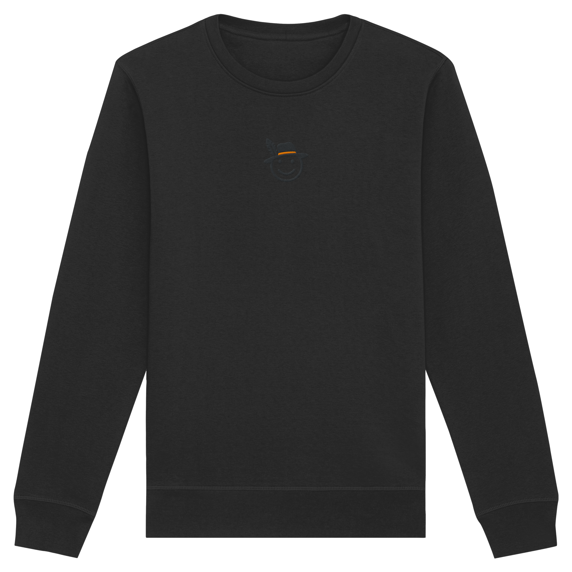 James Hunter - Nature and Beyond Sweatshirts Black / XS Happy Hunter (embroidery) - Organic Basic Unisex Sweatshirt