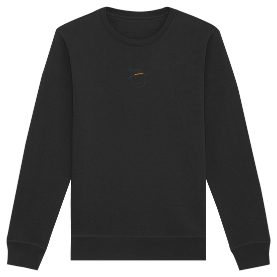 James Hunter - Nature and Beyond Sweatshirts Black / XS Happy Hunter (embroidery) - Organic Basic Unisex Sweatshirt
