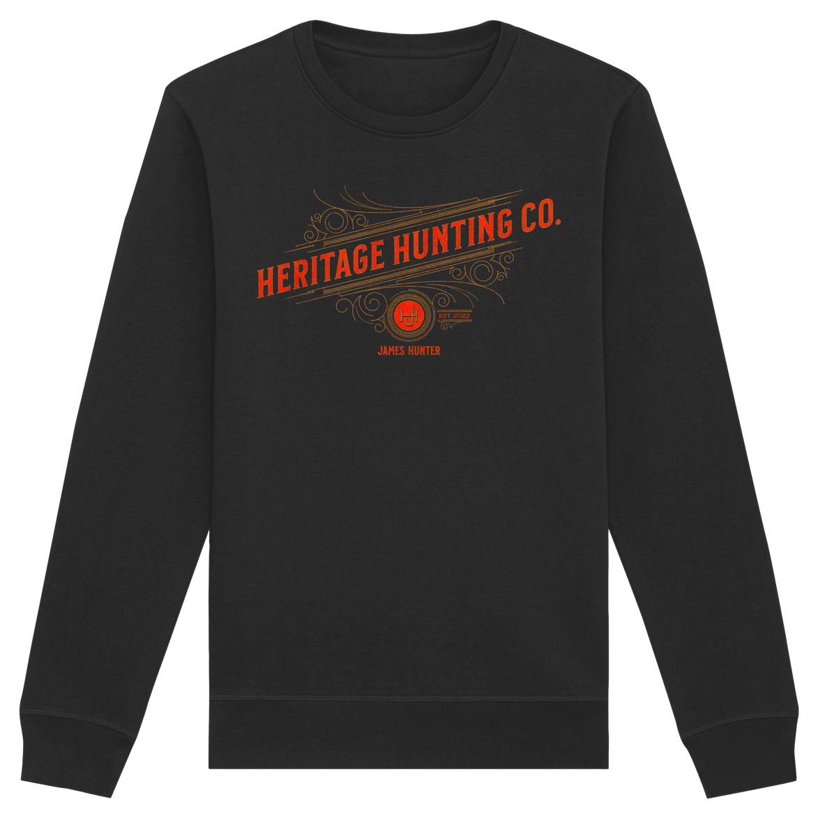 James Hunter - Nature and Beyond Sweatshirts Black / XS Heritage Hunting Co. - Organic Basic Unisex Sweatshirt