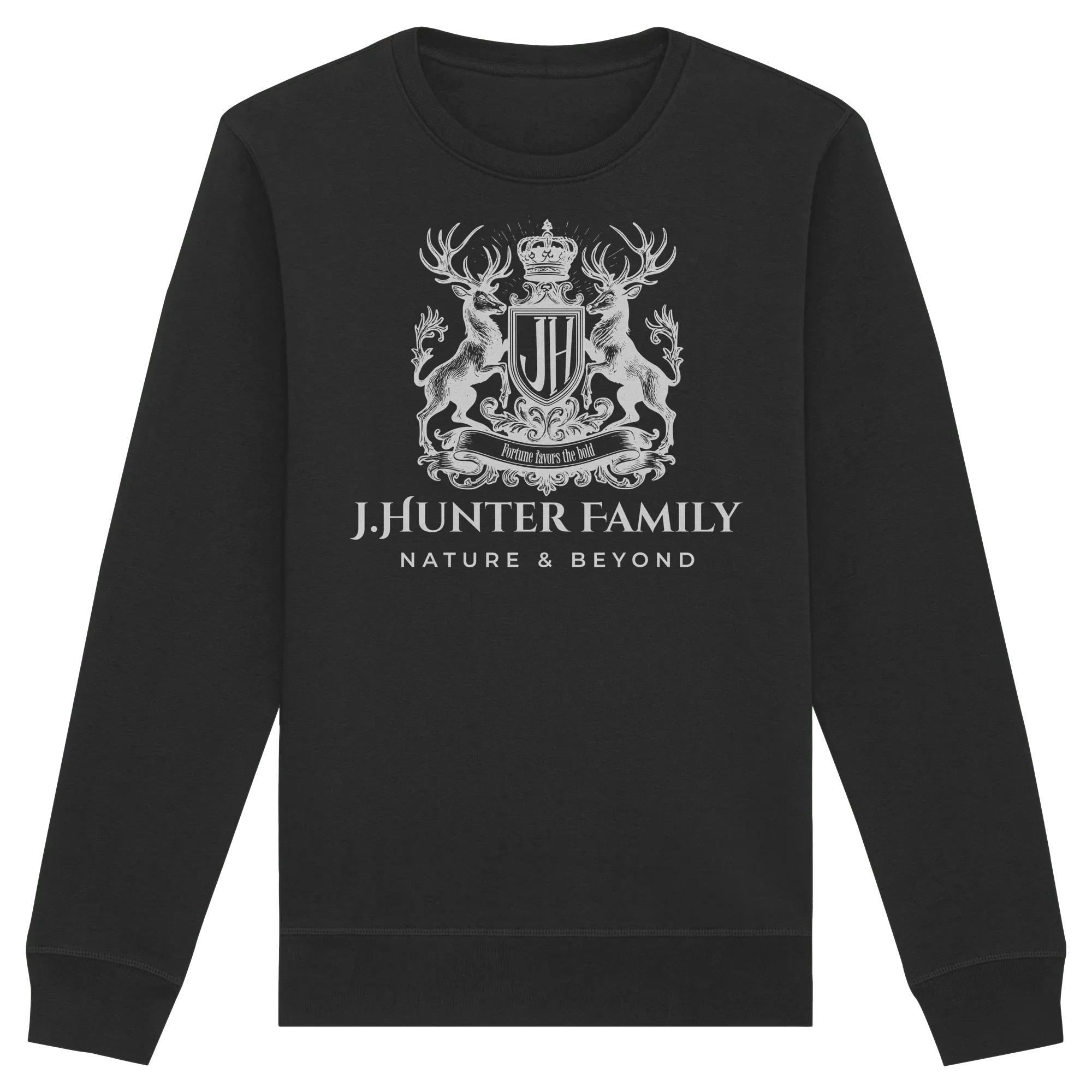 James Hunter - Nature and Beyond Sweatshirts Black / XS James Hunter Family - Black / White - Organic Basic Unisex Sweatshirt