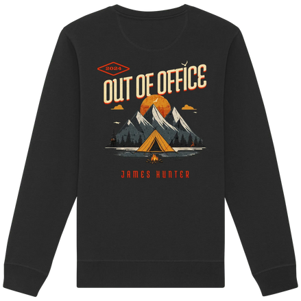 James Hunter - Nature and Beyond Sweatshirts Black / XS Out of Office - Organic Basic Unisex Sweatshirt