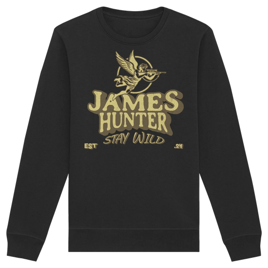 James Hunter - Nature and Beyond Sweatshirts Black / XS Stay Wild – James Hunter Angel Edition - Organic Basic Unisex Sweatshirt