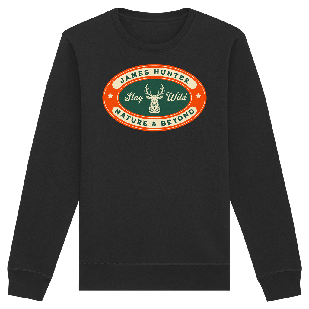 James Hunter - Nature and Beyond Sweatshirts Black / XS Stay Wild - Organic Basic Unisex Sweatshirt