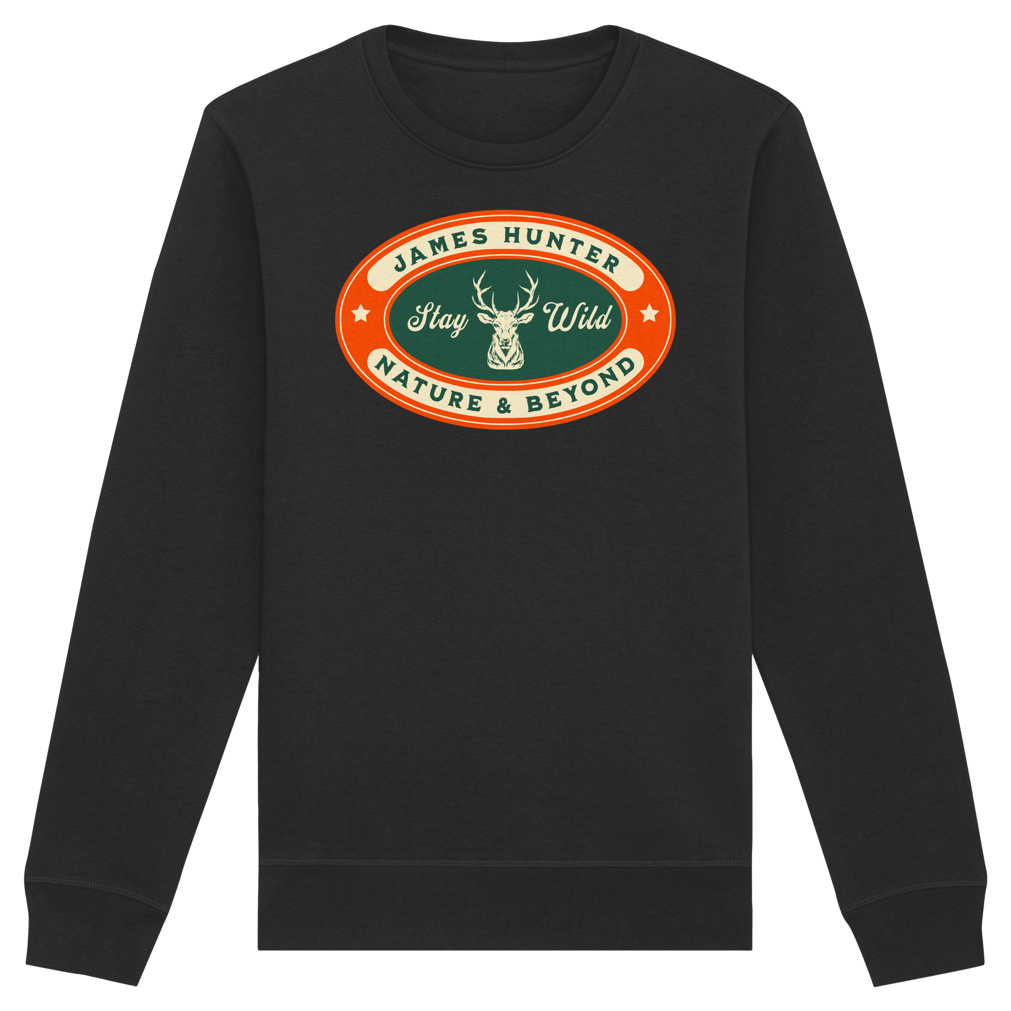 James Hunter - Nature and Beyond Sweatshirts Black / XS Stay Wild - Organic Basic Unisex Sweatshirt