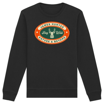 James Hunter - Nature and Beyond Sweatshirts Black / XS Stay Wild - Organic Basic Unisex Sweatshirt