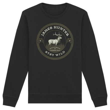 James Hunter - Nature and Beyond Sweatshirts Black / XS Stay Wild  - Organic Basic Unisex Sweatshirt