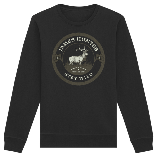 James Hunter - Nature and Beyond Sweatshirts Black / XS Stay Wild  - Organic Basic Unisex Sweatshirt