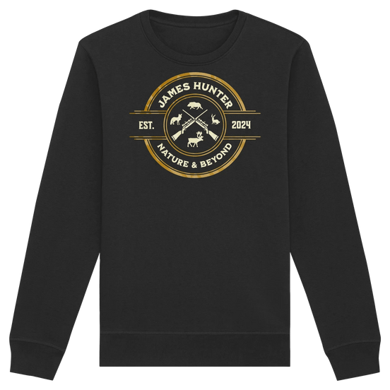 James Hunter - Nature and Beyond Sweatshirts Black / XS The Hunter’s Emblem – James Hunter Original - Organic Basic Unisex Sweatshirt