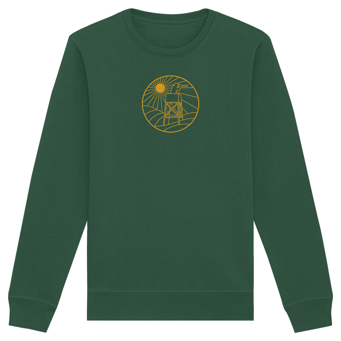 James Hunter - Nature and Beyond Sweatshirts Bottle Green / XS Golden Circle - Organic Basic Unisex Sweatshirt