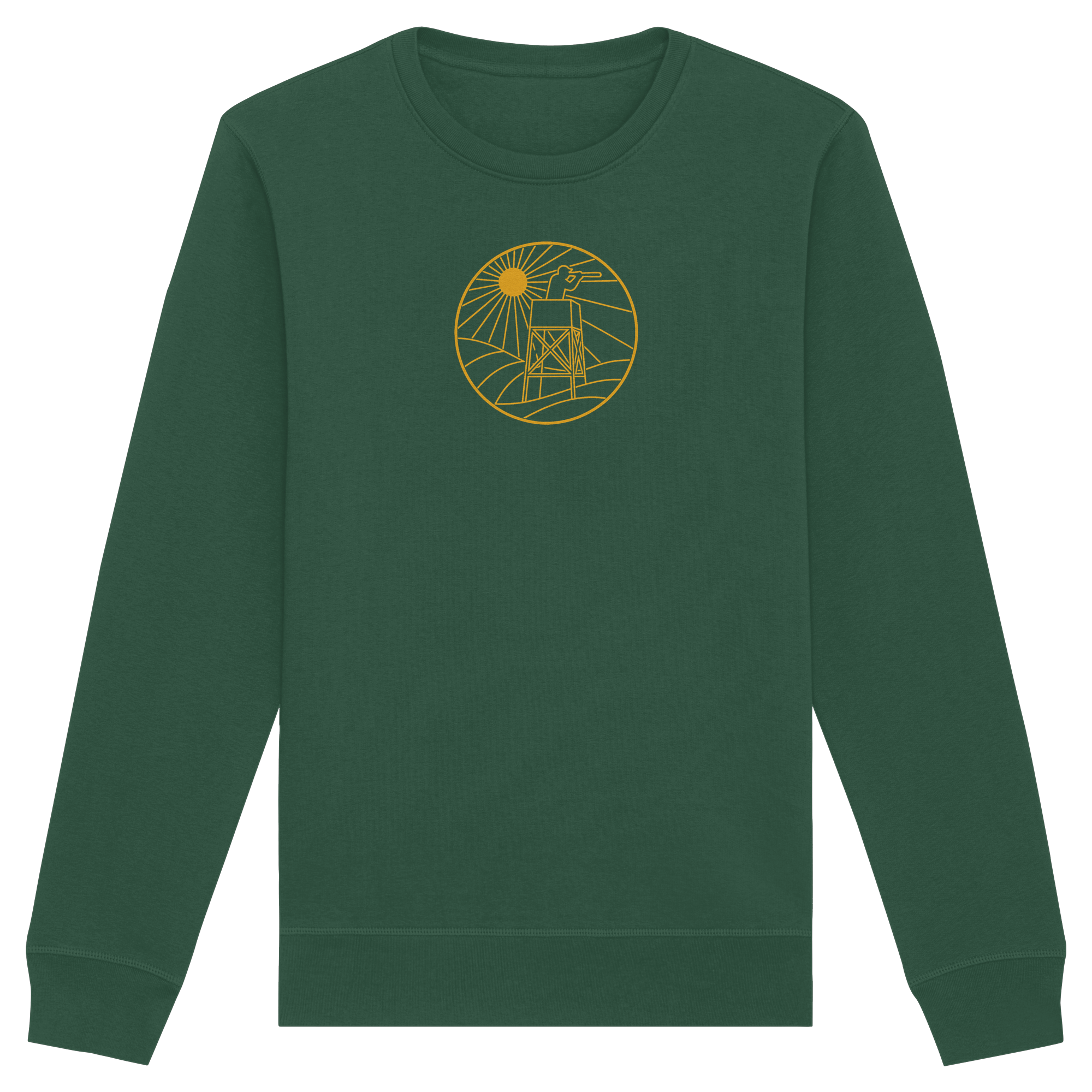 James Hunter - Nature and Beyond Sweatshirts Bottle Green / XS Golden Circle - Organic Basic Unisex Sweatshirt