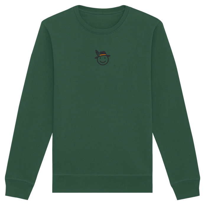 James Hunter - Nature and Beyond Sweatshirts Bottle Green / XS Happy Hunter (embroidery) - Organic Basic Unisex Sweatshirt