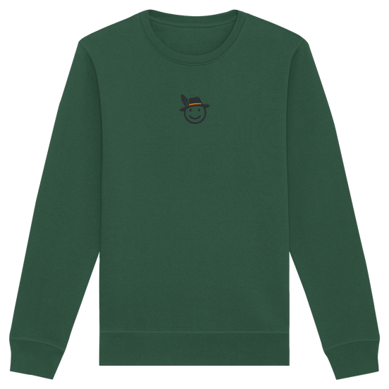 James Hunter - Nature and Beyond Sweatshirts Bottle Green / XS Happy Hunter (embroidery) - Organic Basic Unisex Sweatshirt