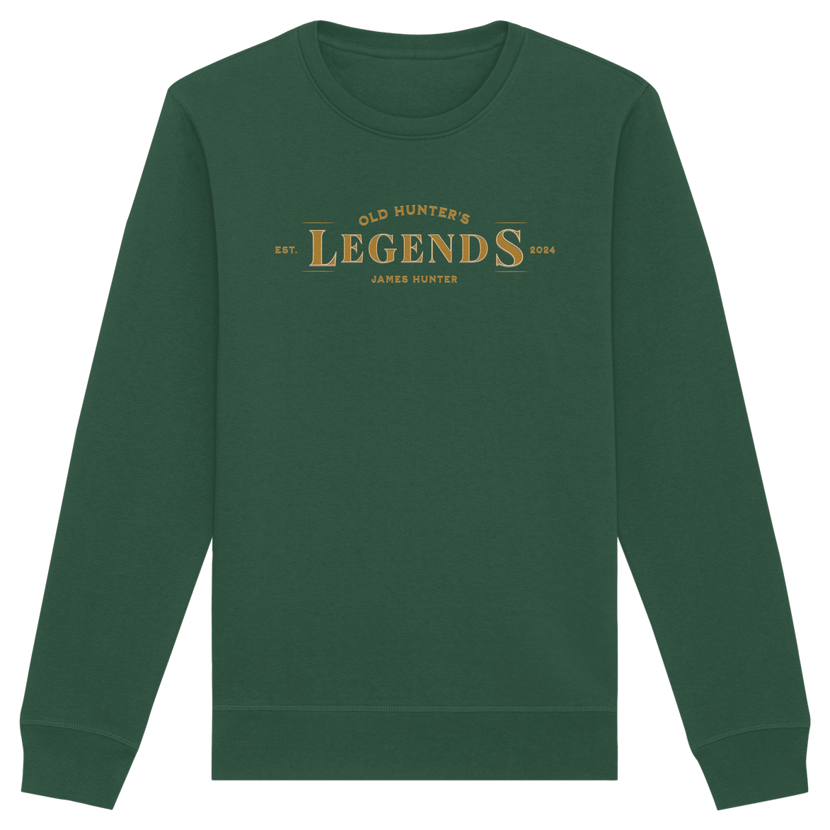 James Hunter - Nature and Beyond Sweatshirts Bottle Green / XS Old Hunter's Legends - Organic Basic Unisex Sweatshirt