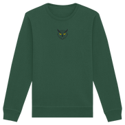 James Hunter - Nature and Beyond Sweatshirts Bottle Green / XS Owl Is Watching You (embroidery) - Organic Basic Unisex Sweatshirt
