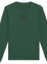 James Hunter - Nature and Beyond Sweatshirts Bottle Green / XS Owl Is Watching You (embroidery) - Organic Basic Unisex Sweatshirt