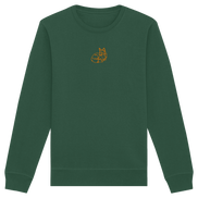 James Hunter - Nature and Beyond Sweatshirts Bottle Green / XS Resting Fox (embroidery) - Organic Basic Unisex Sweatshirt