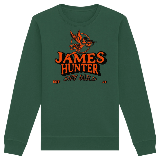 James Hunter - Nature and Beyond Sweatshirts Bottle Green / XS Stay Wild – James Hunter Angel Edition - Organic Basic Unisex Sweatshirt