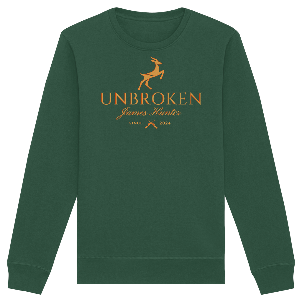 James Hunter - Nature and Beyond Sweatshirts Bottle Green / XS Unbroken - since 2024 - Organic Basic Unisex Sweatshirt