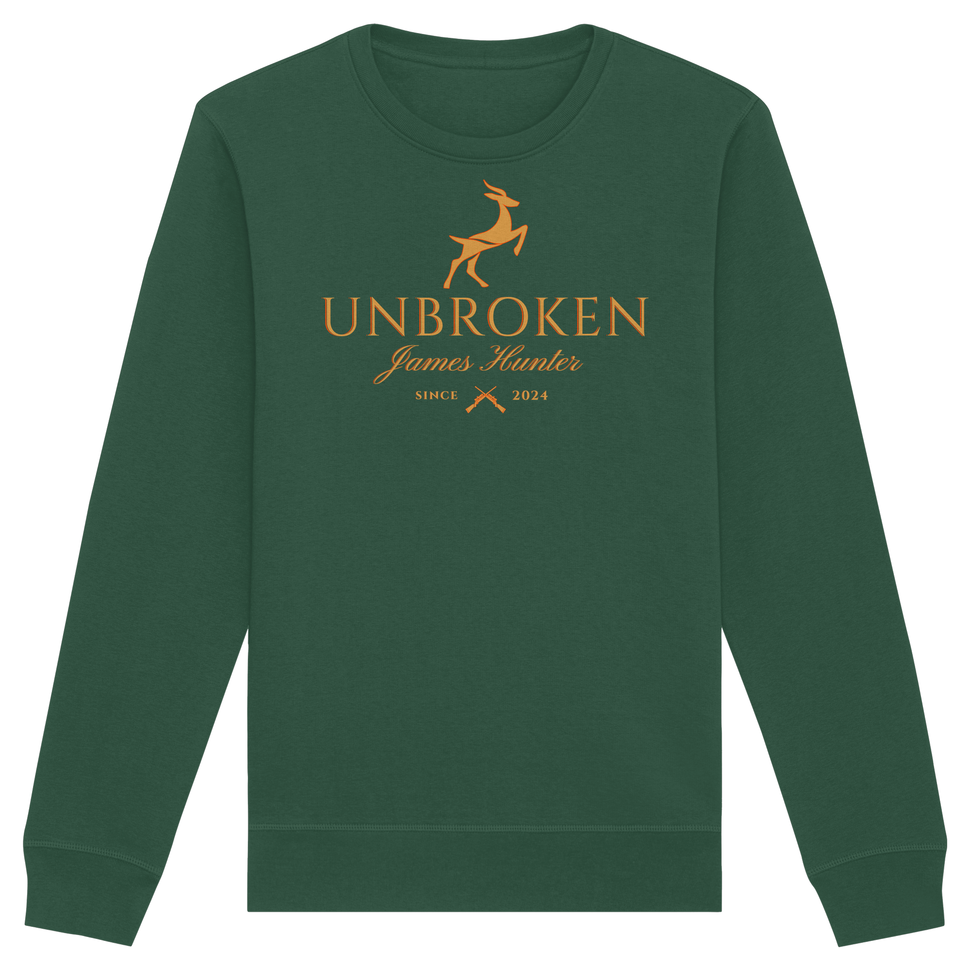 James Hunter - Nature and Beyond Sweatshirts Bottle Green / XS Unbroken - since 2024 - Organic Basic Unisex Sweatshirt
