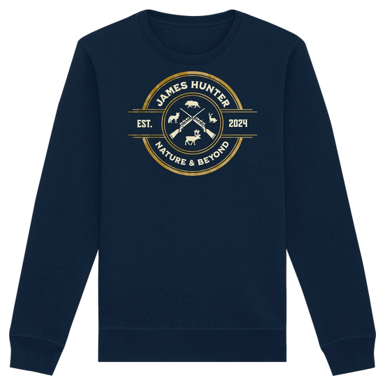 James Hunter - Nature and Beyond Sweatshirts French Navy / XS The Hunter’s Emblem – James Hunter Original - Organic Basic Unisex Sweatshirt