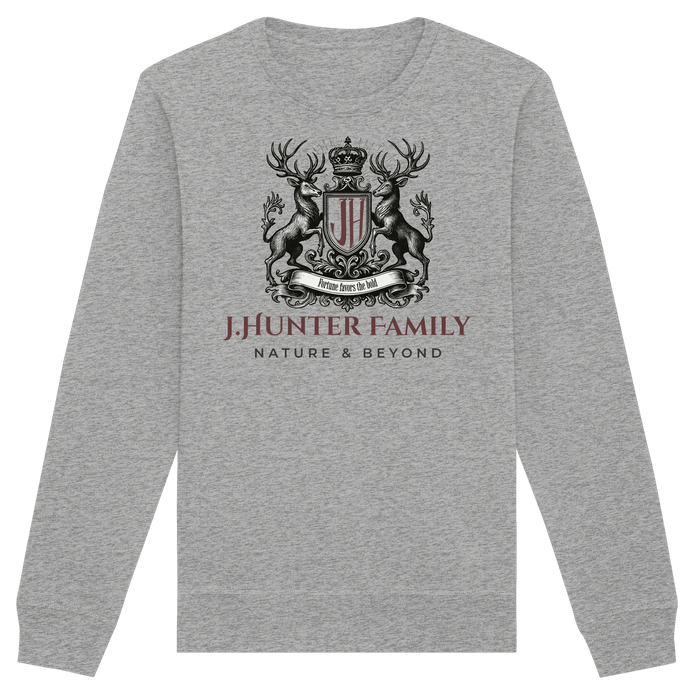 James Hunter - Nature and Beyond Sweatshirts Heather Grey / XS James Hunter Family - Grey/Black - Organic Basic Unisex Sweatshirt