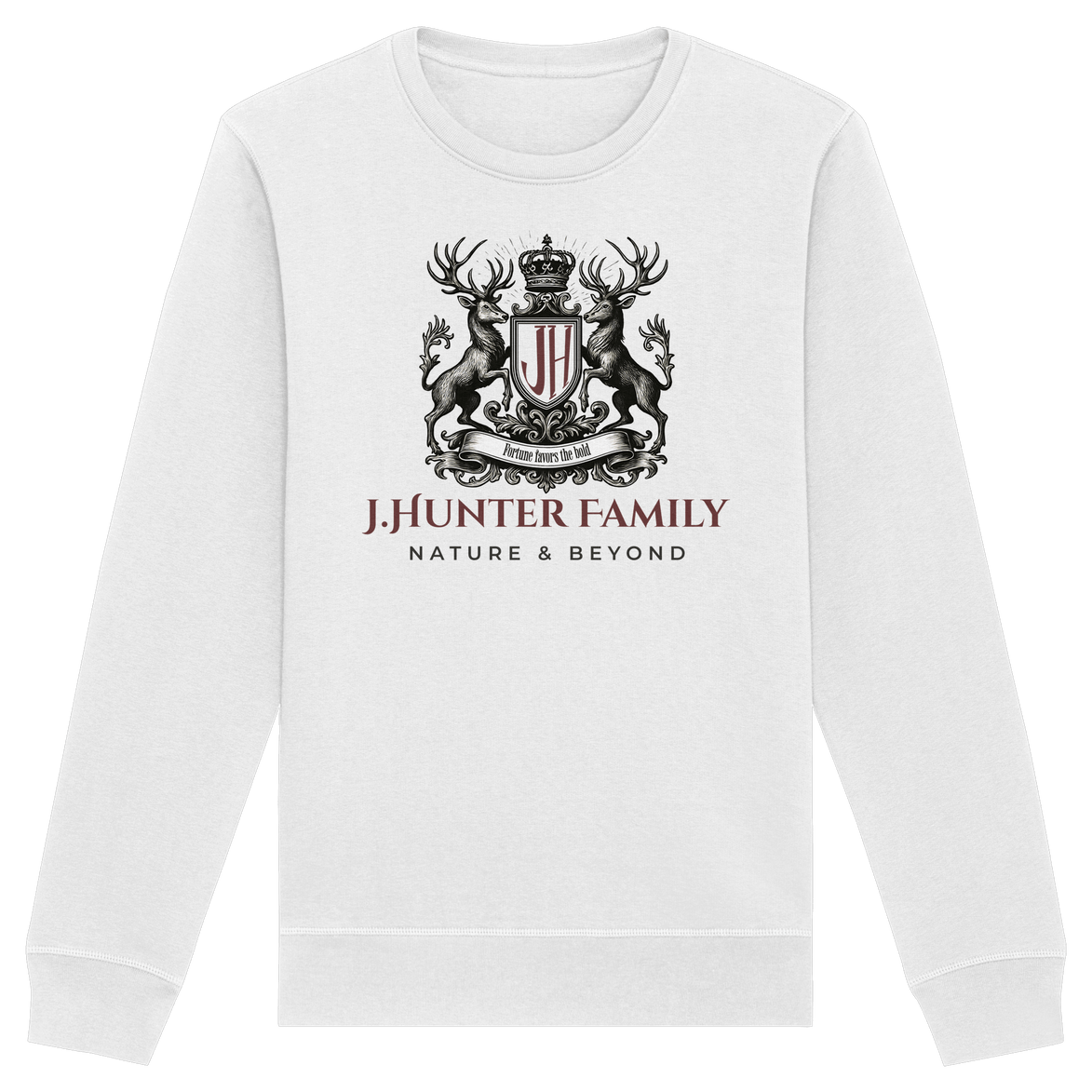 James Hunter - Nature and Beyond Sweatshirts James Hunter Family - Grey/Black - Organic Basic Unisex Sweatshirt
