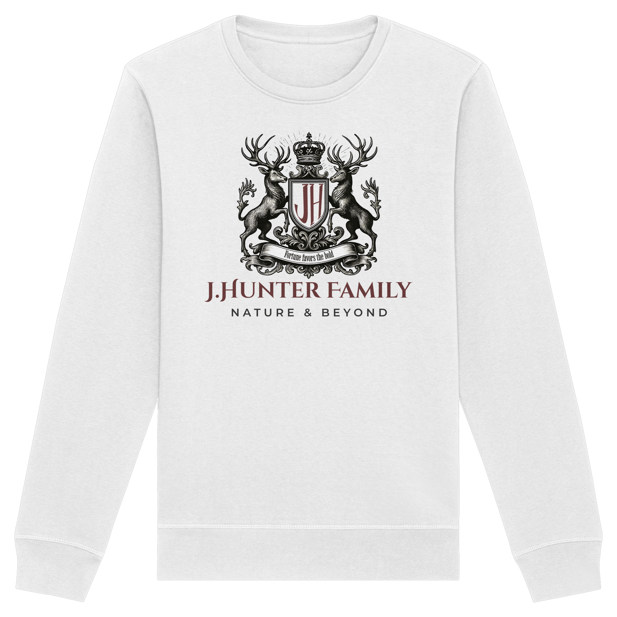 James Hunter - Nature and Beyond Sweatshirts James Hunter Family - Grey/Black - Organic Basic Unisex Sweatshirt