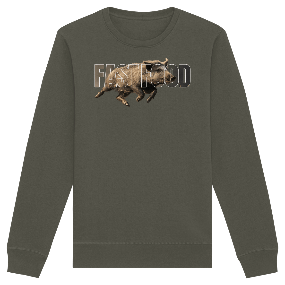 James Hunter - Nature and Beyond Sweatshirts Khaki / XS FASTFOOD - Organic Basic Unisex Sweatshirt
