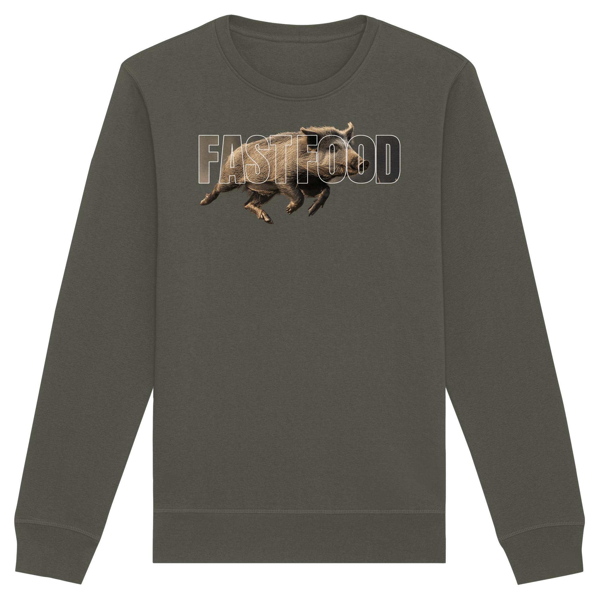 James Hunter - Nature and Beyond Sweatshirts Khaki / XS FASTFOOD - Organic Basic Unisex Sweatshirt