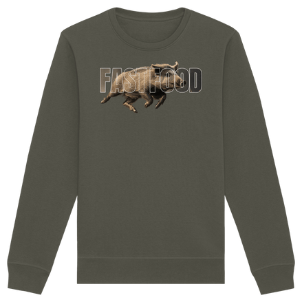 James Hunter - Nature and Beyond Sweatshirts Khaki / XS FASTFOOD - Organic Basic Unisex Sweatshirt