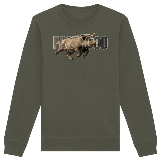 James Hunter - Nature and Beyond Sweatshirts Khaki / XS FASTFOOD - Organic Basic Unisex Sweatshirt