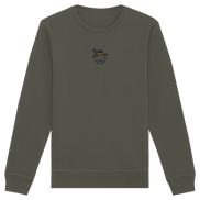 James Hunter - Nature and Beyond Sweatshirts Khaki / XS Happy Hunter (embroidery) - Organic Basic Unisex Sweatshirt