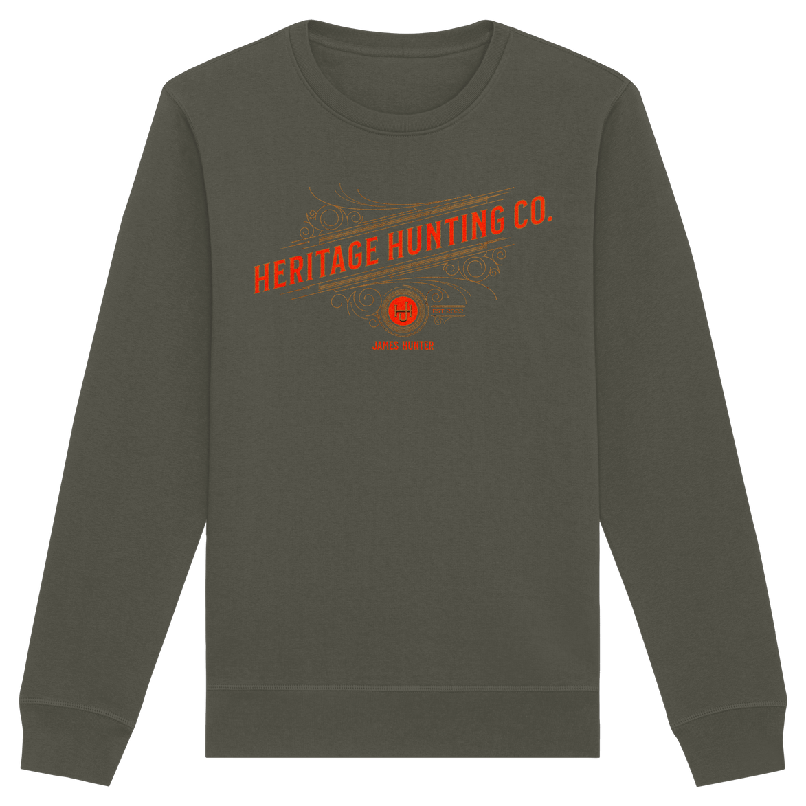 James Hunter - Nature and Beyond Sweatshirts Khaki / XS Heritage Hunting Co. - Organic Basic Unisex Sweatshirt