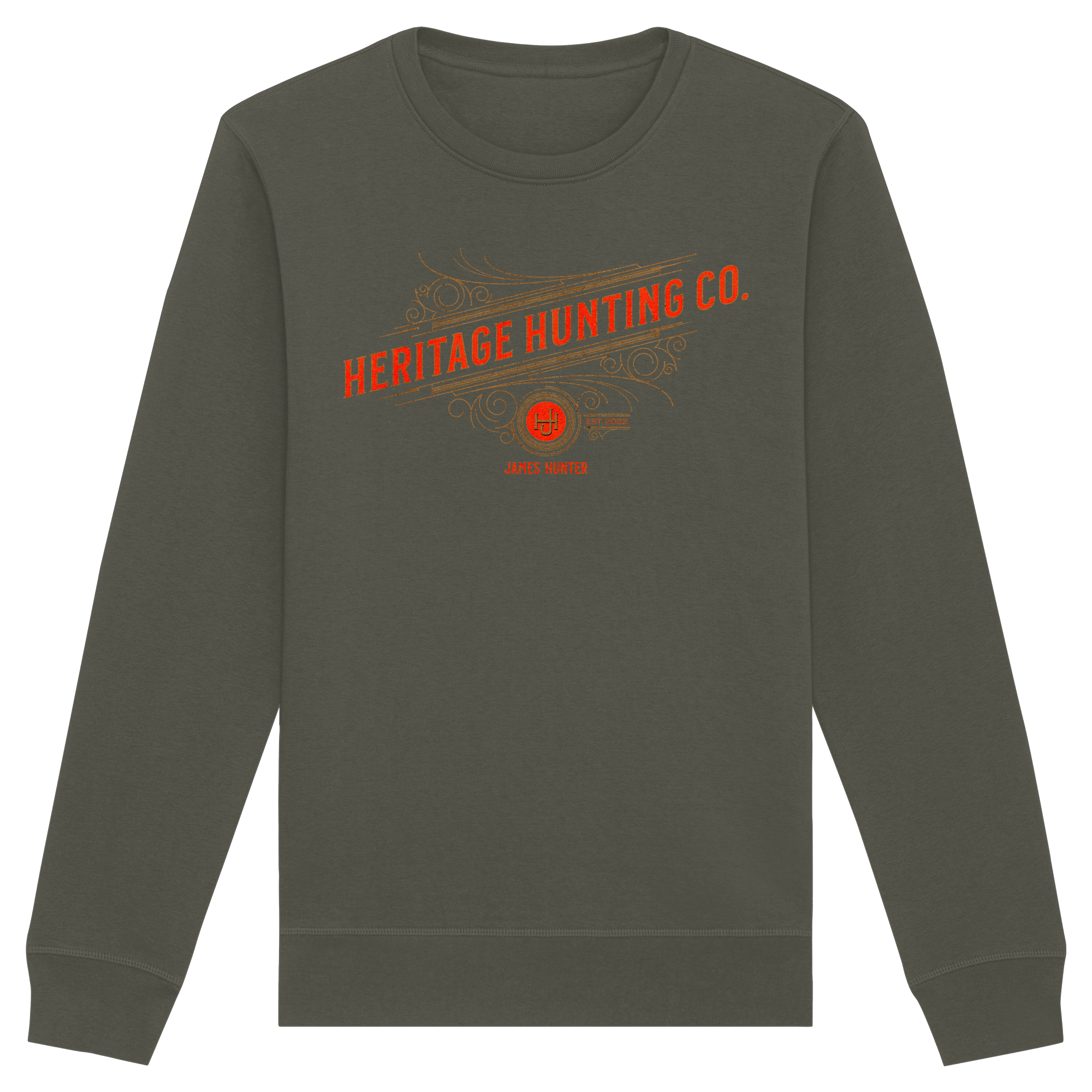James Hunter - Nature and Beyond Sweatshirts Khaki / XS Heritage Hunting Co. - Organic Basic Unisex Sweatshirt