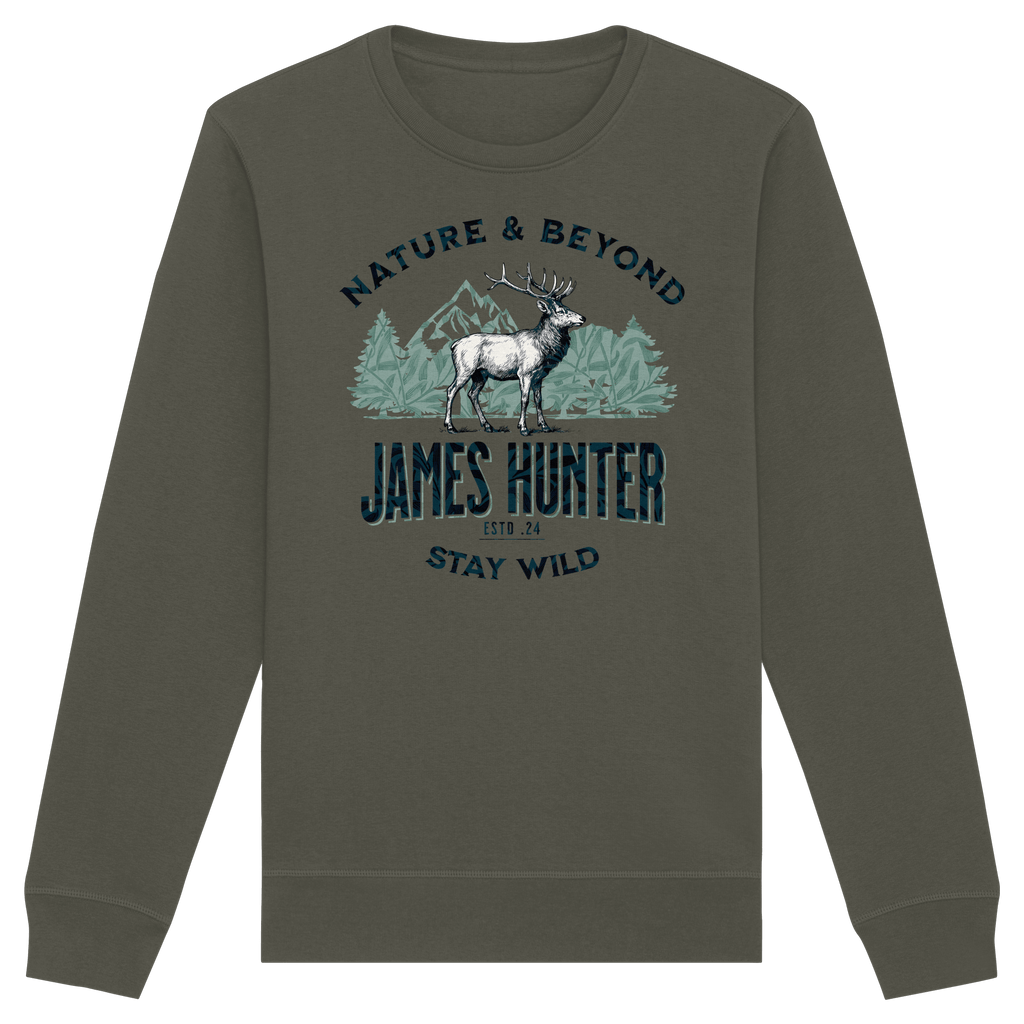 James Hunter - Nature and Beyond Sweatshirts Khaki / XS James Hunter - Nature & Beyond - Organic Basic Unisex Sweatshirt