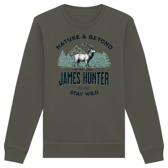 James Hunter - Nature and Beyond Sweatshirts Khaki / XS James Hunter - Nature & Beyond - Organic Basic Unisex Sweatshirt