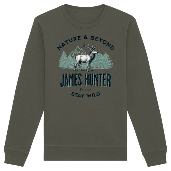 James Hunter - Nature and Beyond Sweatshirts Khaki / XS James Hunter - Nature & Beyond - Organic Basic Unisex Sweatshirt