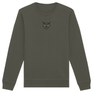 James Hunter - Nature and Beyond Sweatshirts Khaki / XS Owl Is Watching You (embroidery) - Organic Basic Unisex Sweatshirt