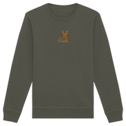 James Hunter - Nature and Beyond Sweatshirts Khaki / XS Resting Deer (embroidery) - Organic Basic Unisex Sweatshirt